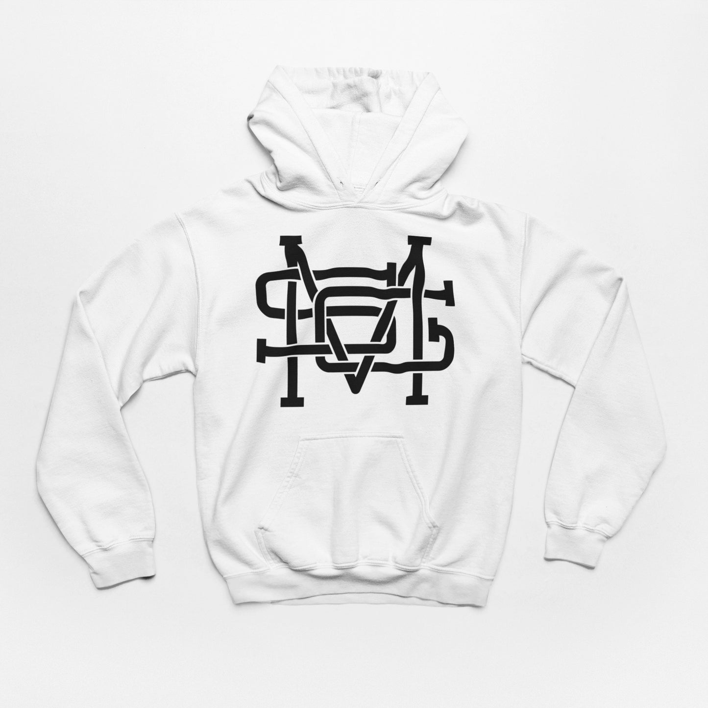 SMG Black & White Monogram Hoodie