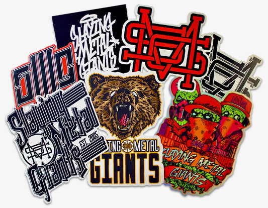 Slaying Metal Giants Assorted Sticker Pack