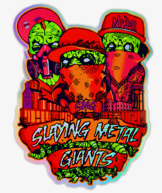 Zombie Vandals Holographic Sticker